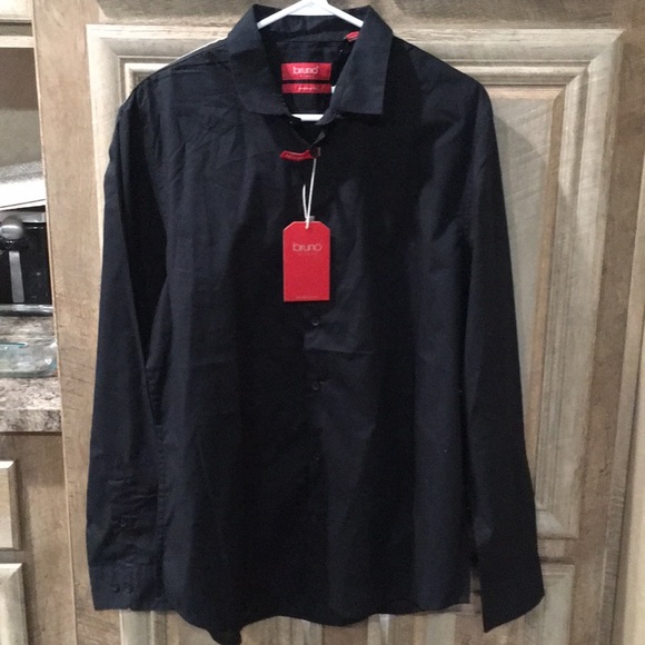 New With Tags Modern Fit Long Sleeve Button Down Shirt (Bruno) - Picture 3 of 14